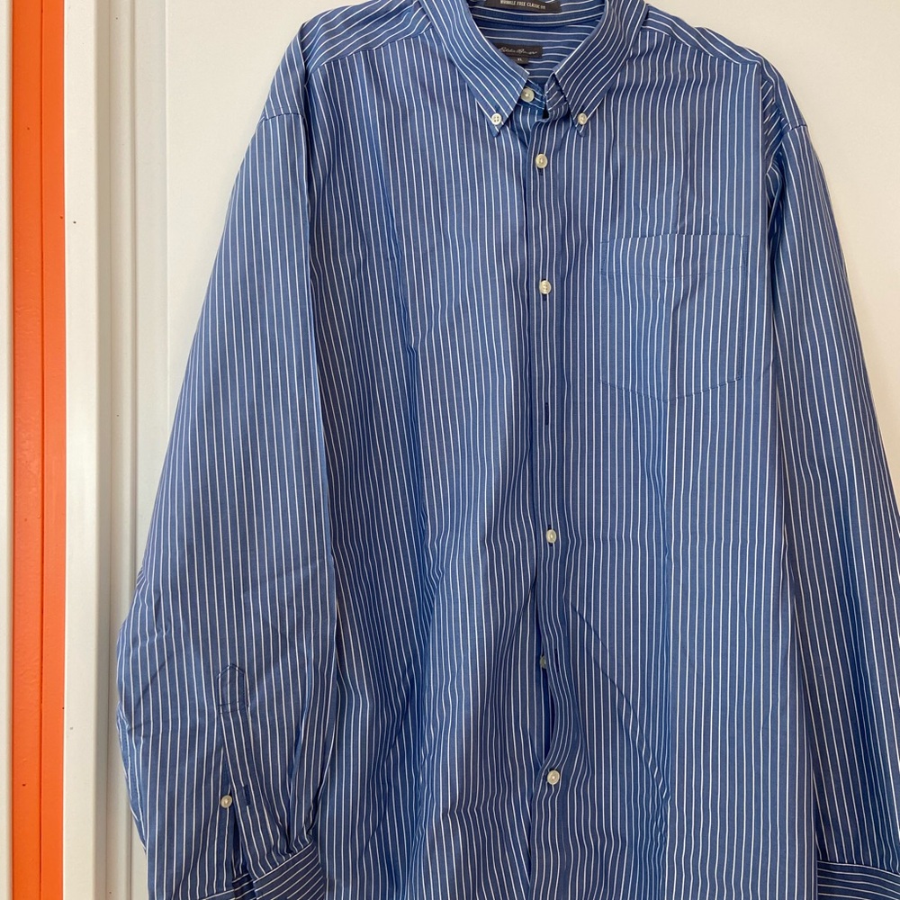 Eddie Bauer Blue Casual Button Down Shirt